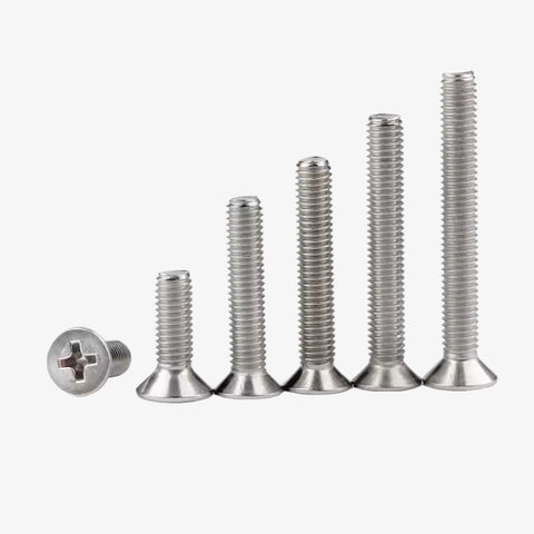 M3 X 25mm CSK Phillips Head SS Bolt (Pack of 10)