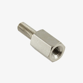 M3 X 10mm Male to Female Nickel Plated Brass Hex Threaded Pillar Standoff Spacer (Pack of 4)-picture-25