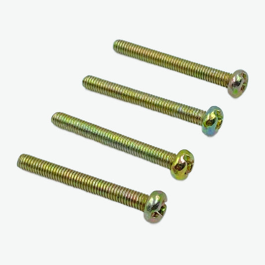 M3 X 25mm Phillips Pan Head Brass Bolt (Pack of 4)