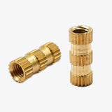 M3x10x4.2mm Brass Heat Set Threaded Round Insert Nut - 10 Pcs.