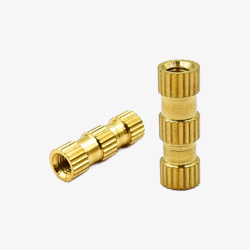 M3x12x4.2mm Brass Heat Set Threaded Round Insert Nut - 10 Pcs.