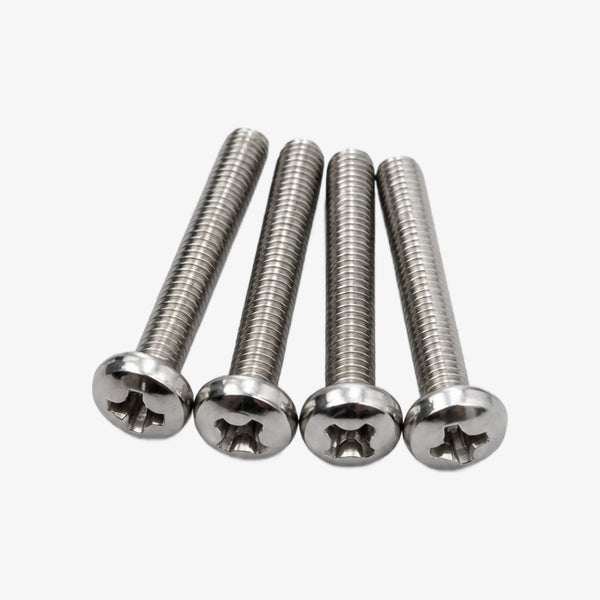 M4 x 12mm Pan Head Phillips Bolts(Pack of 4)