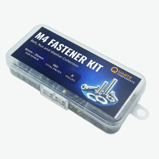 m4 phillips head assorted fastening kit from 6mm to 25mm - 180pcs