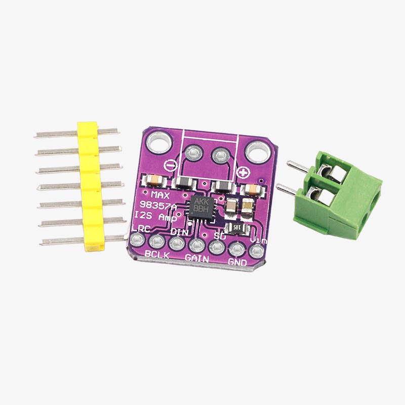 MAX98357 I2S 3W Class D Amplifier Audio Decoder Module – QuartzComponents
