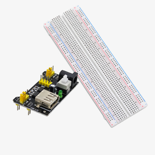 MB102 Colored Breadboard with Power Supply Module