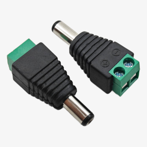 Male DC Adapter with Screw Terminal