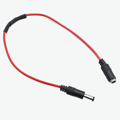 DC Male To DC Female Connector Cable for Transmission - 35 cm