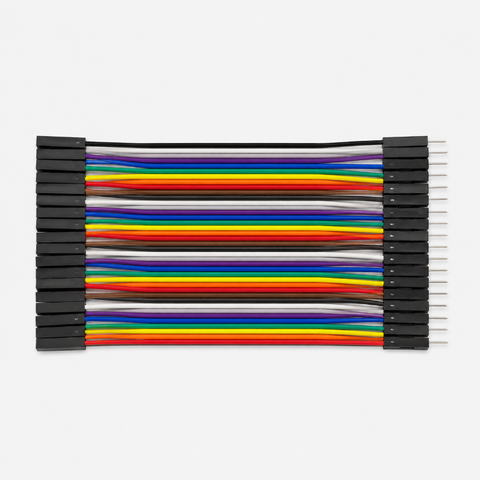 Male to Female Connecting Wires / Jumper Wires - 30cm (Set of 40)