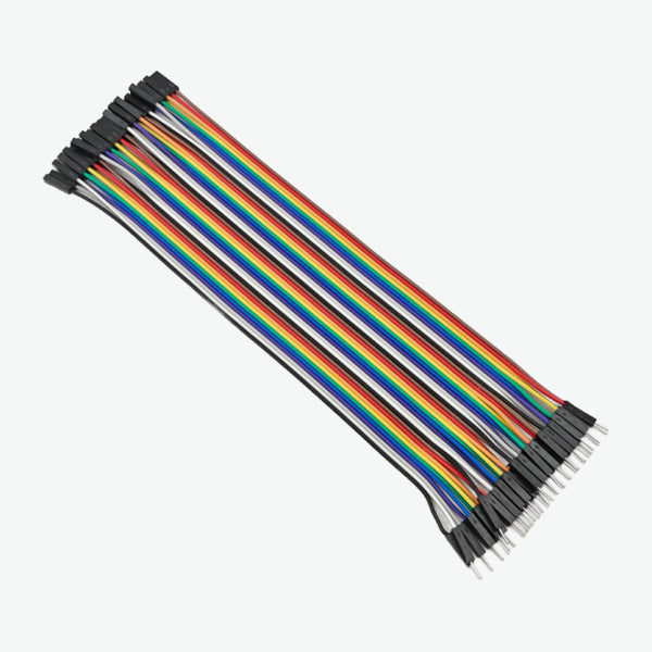 Male to Female Connecting Wires / Jumper Wires (Set of 40)