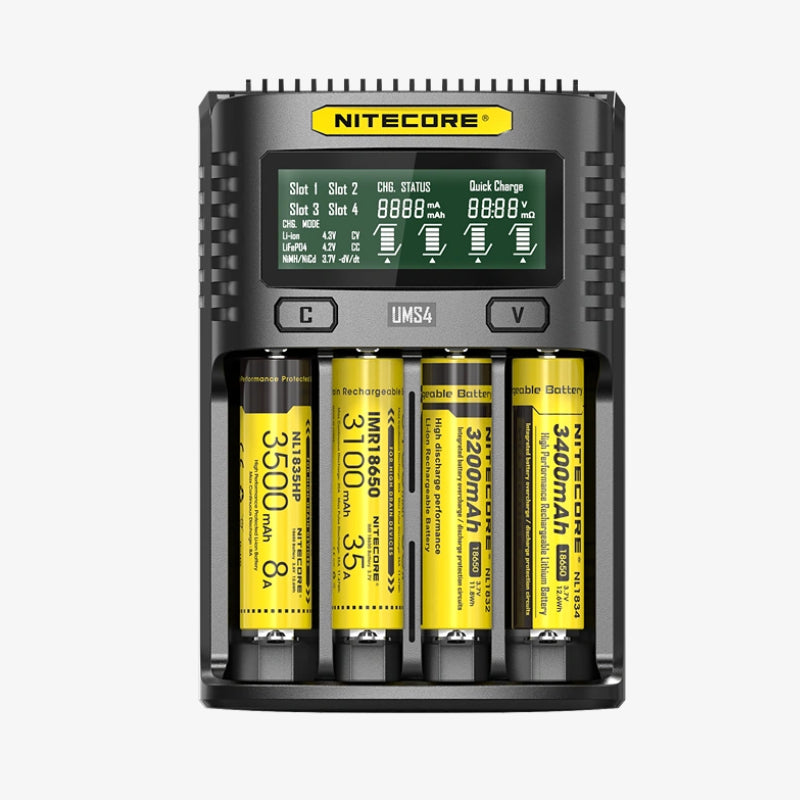 Nitecore UMS4 3A 4000mA Intelligent USB-C Four-Slot Super Charger