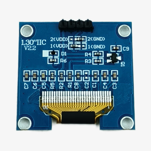 OLED Display 1.3 Inch I2C Interface / 4 Pin Blue SH1106