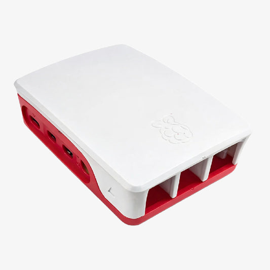 Official Raspberry Pi 4 ABS Protective Case Enclosure - Red/White