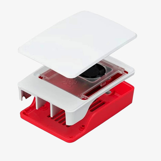 Raspberry Pi Case for Pi 5 Red/White
