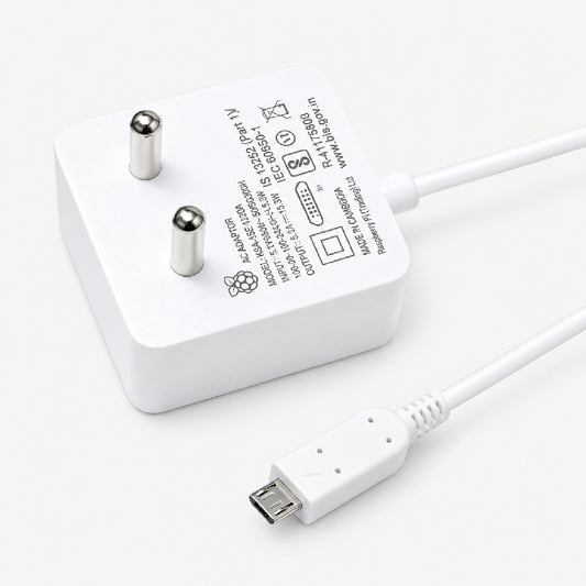 Official Raspberry Pi Pi3/Pi3B+ Micro USB 12.75W Power Supply (White)