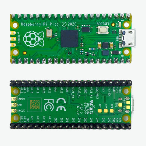 Official Raspberry Pi Pico Microcontroller Board with Pre-Soldered Header Pins