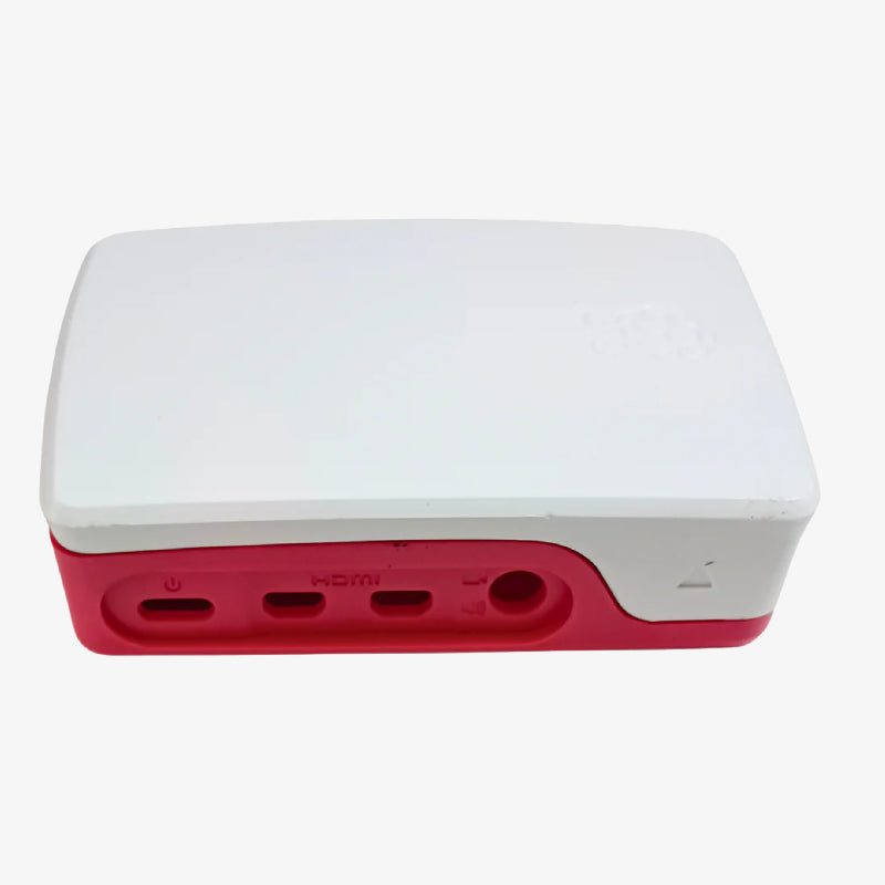 Official Raspberry Pi 4 ABS Protective Case Enclosure - Red/White