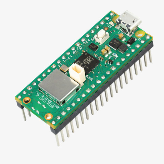 Official Raspberry Pi Pico WH Microcontroller Board with Pre-Soldered Header Pins