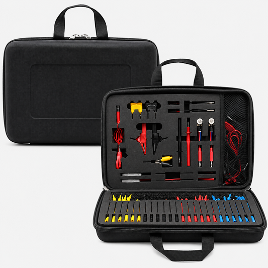 92-Piece Automotive Test Lead Kit - Auto Electrical Diagnostic Tool Set with Wire Connectors & Adapter Leads