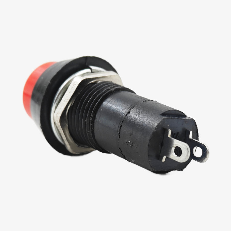 Red 12mm Round Push Button Self Locking/ Latching Switch
