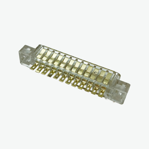12 Contact Card Edge Connector(White) - 3.96mm Pitch 5A 300V