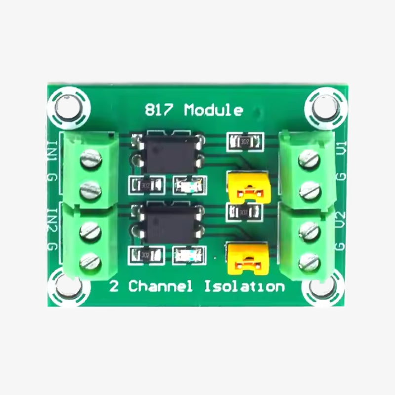 PC817 2-Channel Optocoupler Isolation Module – QuartzComponents