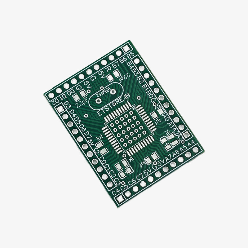 ATmega16A / ATmega32A SMD TQFP44 Breakout Board PCB – QuartzComponents