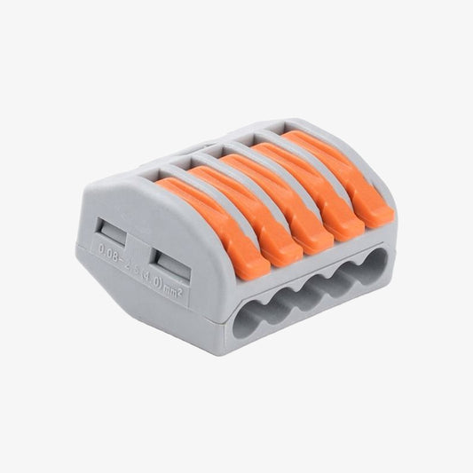 PCT-215 0.08-2.5mm 5 Pole Wire Connector Terminal Block with Spring Lock Lever for Cable