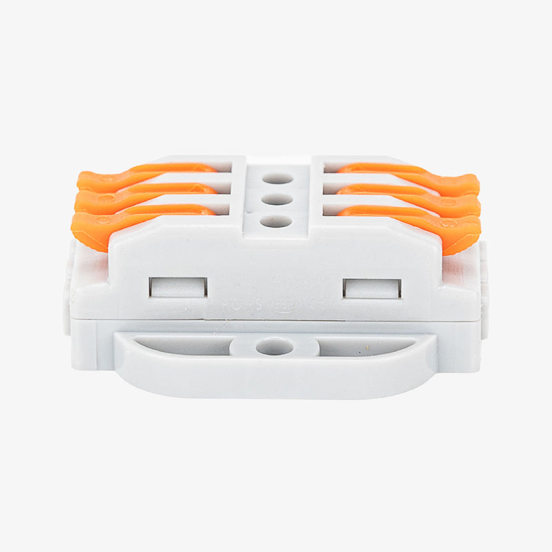 PCT-223-3 Stationary Type Quick Connection 3 Pole Wire Connector Terminal Block with Spring Lock Lever for Cable