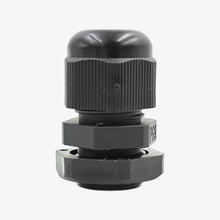 Load image into Gallery viewer, PG9 Cable Gland Connector (DIA-15mm)- Plastic Nylon Waterproof IP68 Wire Enclosures-Black