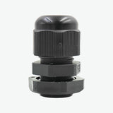 PG9 Cable Gland Connector (DIA-15mm)- Plastic Nylon Waterproof IP68 Wire Enclosures-Black