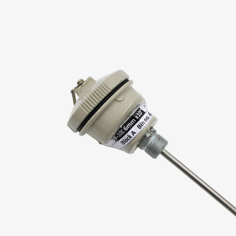 PT100 Head Type Thermocouple Temperature Sensor with 10 inch Long probe