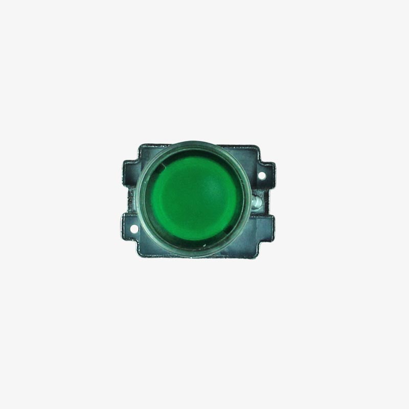 PUSH BUTTON WITH INDICATOR GREEN