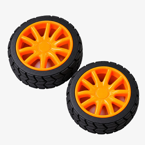 PVC Wheel 10mm for DC Geared Motor (Pack of 2)