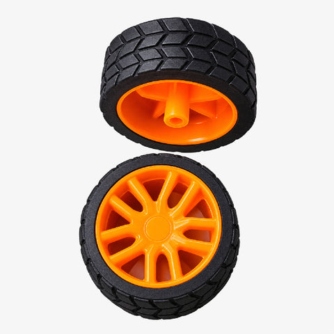 PVC Wheel 10mm for DC Geared Motor (Pack of 2)