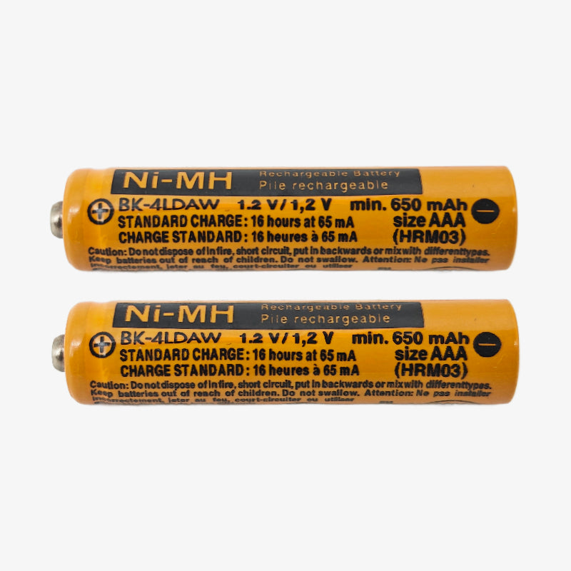 Panasonic AAA Ni-MH 650 mAh Rechargeable Battery - Pack of 2