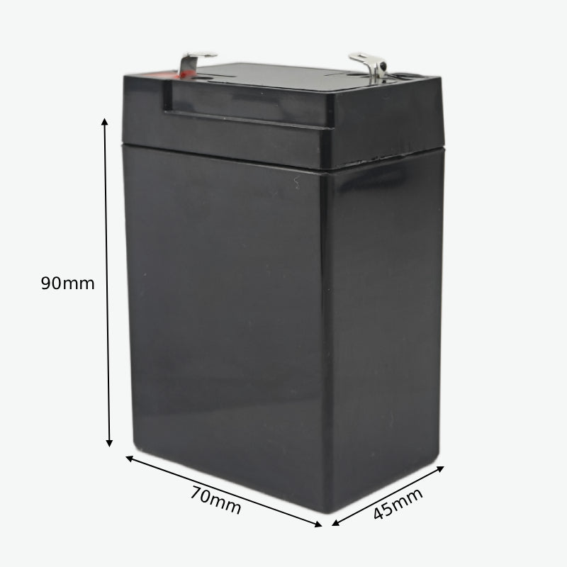 Plastic Battery Box For 6V 6Ah Lithium Battery Pack (70x45x90mm)