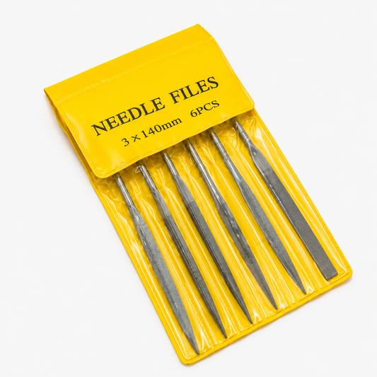 Precision Needle Files Set 3 x 140mm 6 Pieces Set