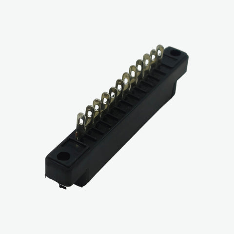 12 Contact Card Edge Connector (Black) - 3.96mm Pitch 5A 300V