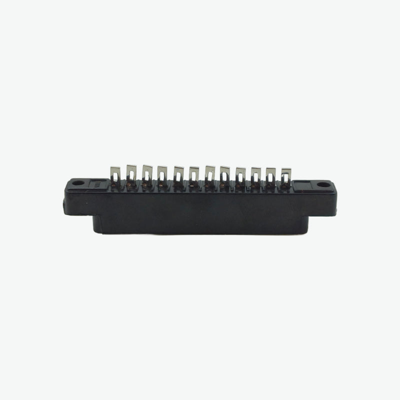 12 Contact Card Edge Connector (Black) - 3.96mm Pitch 5A 600V AC