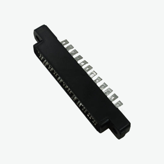 12 Contact Card Edge Connector (Black) - 3.96mm Pitch 5A 600V AC