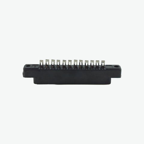 12 Contact Card Edge Connector (Black) - 3.96mm Pitch 5A 600V AC