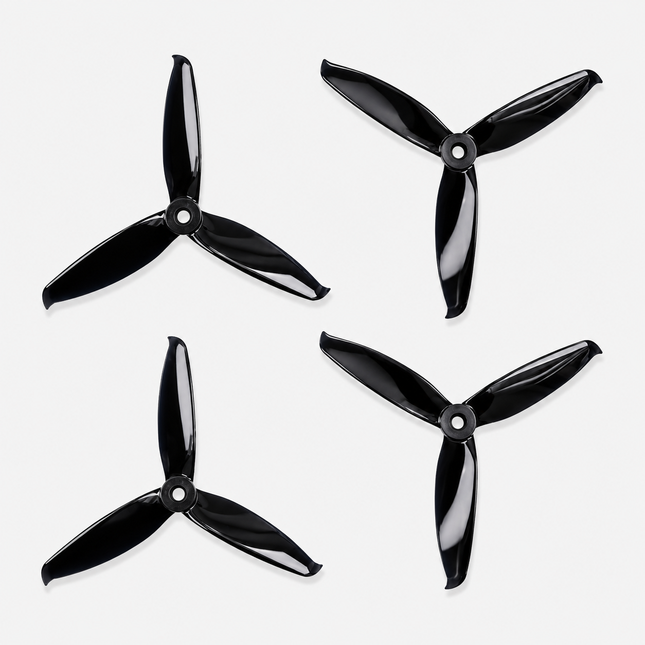Propellers5152 Tri Blade Flash 2CW+2CCW 2 Pair - Black
