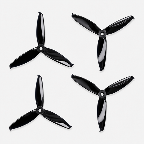Propellers5152 Tri Blade Flash 2CW+2CCW 2 Pair - Black