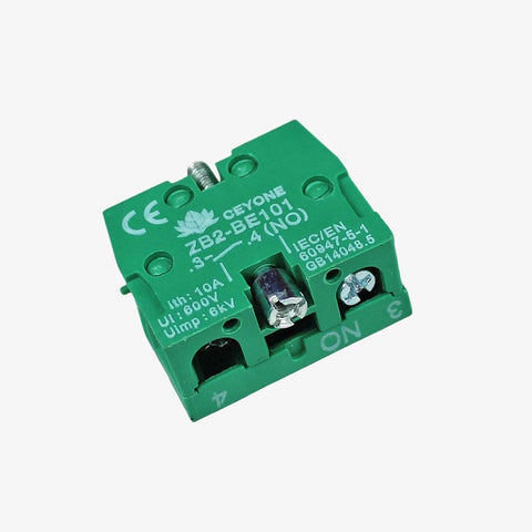 Push Contact Element 22.5mm GREEN