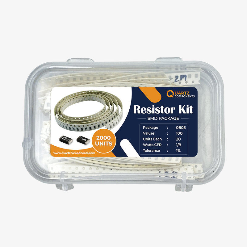 0805 SMD Resistor Kit from 0 Ohm to 3.3M Ohm 1/8 Watt with 1% Tolerance 