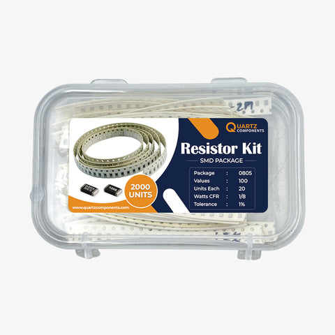 0805 SMD Resistor Kit from 0 Ohm to 3.3M Ohm 1/8 Watt with 1% Tolerance 