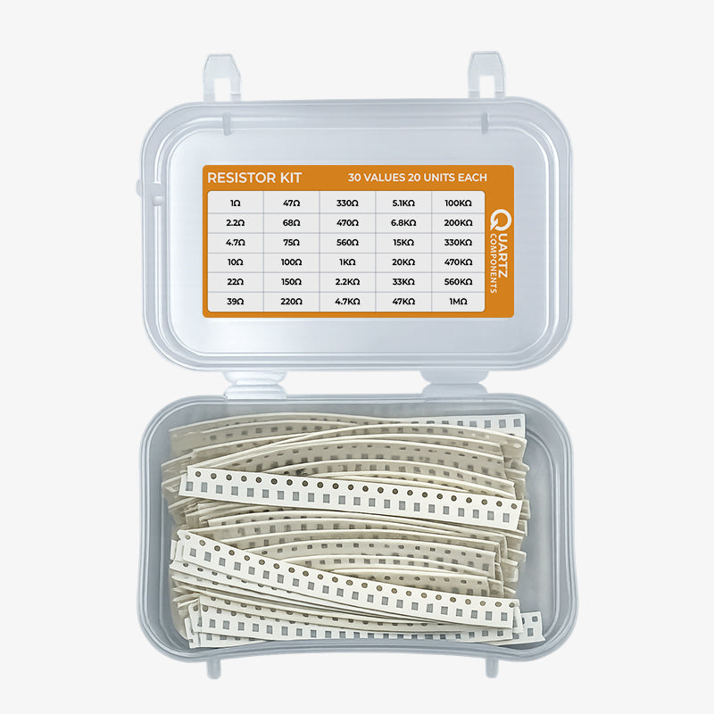 30 Values 0805 SMD Resistor Kit from 1 Ohm to 1M Ohm 1/8 Watt with 5% Tolerance - 600Pcs