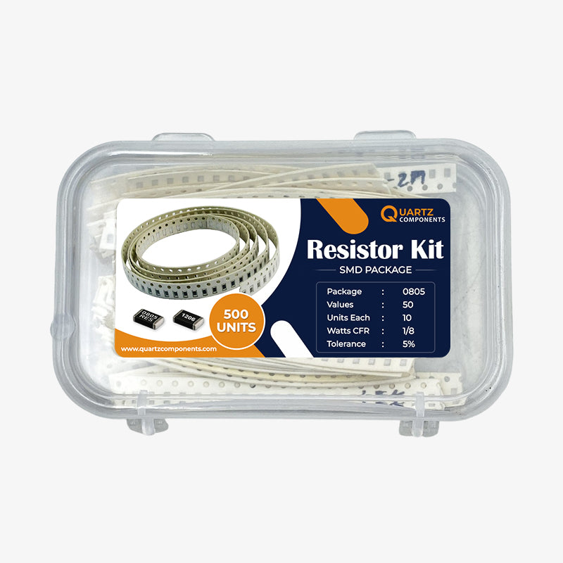 0805 SMD Resistor Kit from 1 Ohm to 4.7M Ohm 1/8 Watt with 5% Tolerance