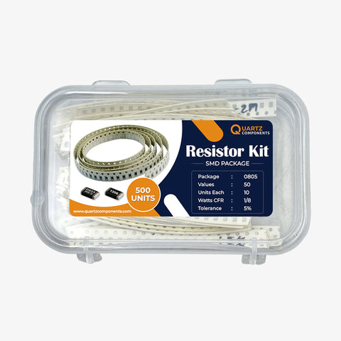 0805 SMD Resistor Kit from 1 Ohm to 4.7M Ohm 1/8 Watt with 5% Tolerance