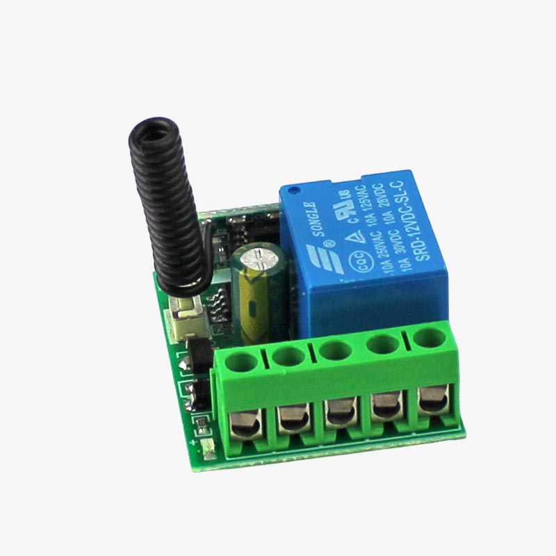 12V DC 433 MHz 1 Channel RF Transmitter and Receiver Remote Control Relay